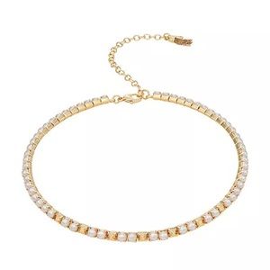 Simply Vera Vera Wang Gold Tone Simulated Pearl Choker Necklace